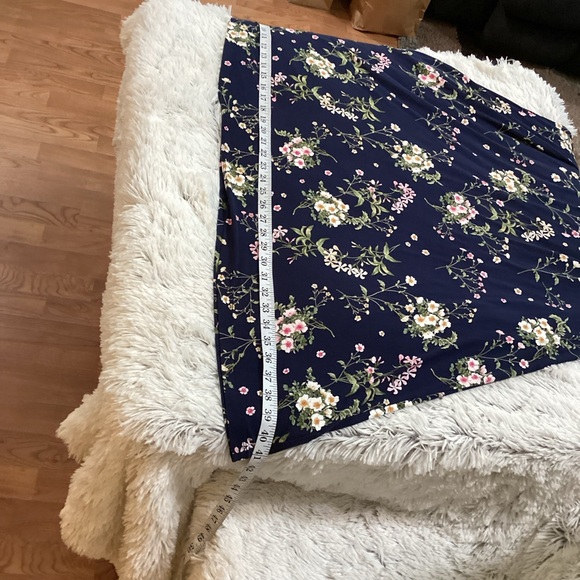 Old Navy blue floral sleeveless sundress Woman’s size XXL jersey swingdress - Picture 11 of 12